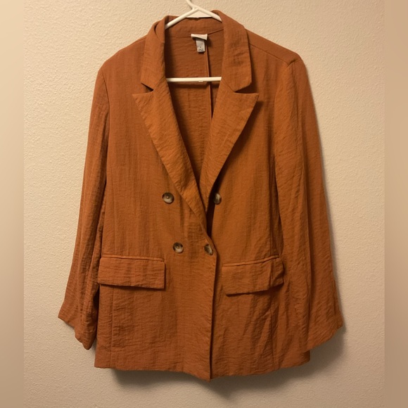 a new day Jackets & Blazers - A new day rust color double breasted blazer
